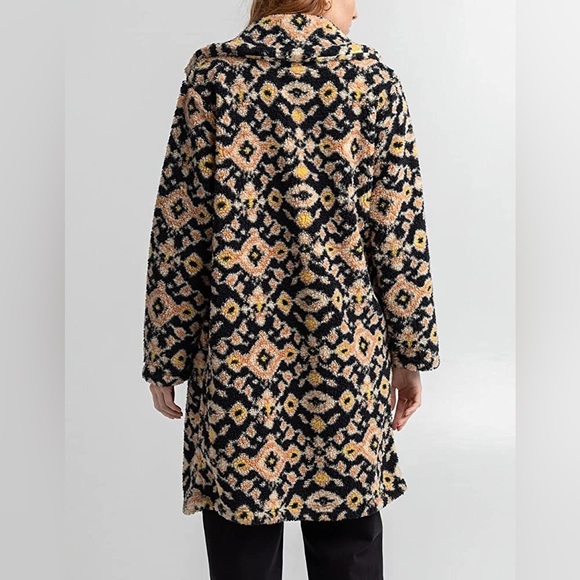 NEW NWT Billabong Montreal Longline Fleece Jacket - Picture 10 of 13